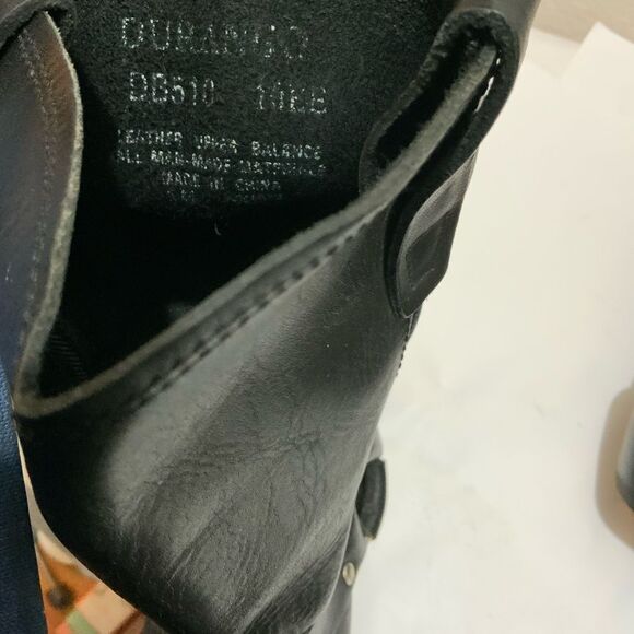 Durango Mens Biker Boot Black 11" Harness, Black, Size 10EE - Picture 11 of 13